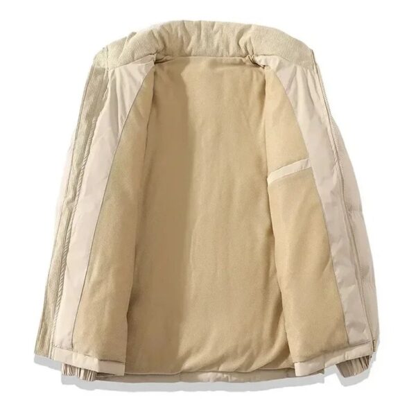 Pufferjas Hoge Kraag Beige - Afbeelding 3